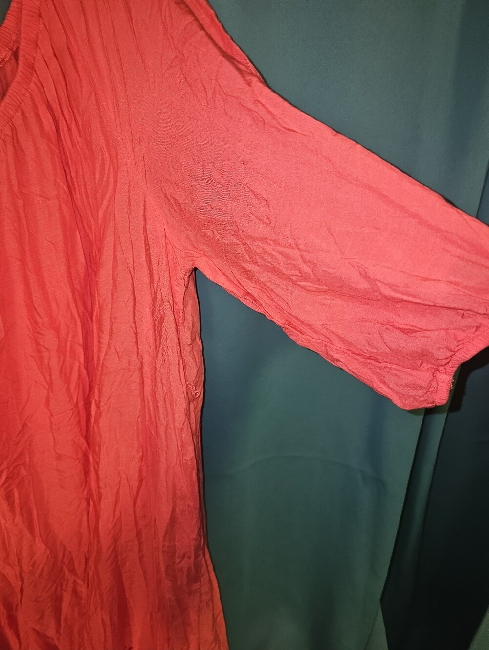 Lane Bryant Coral Peasant Dress